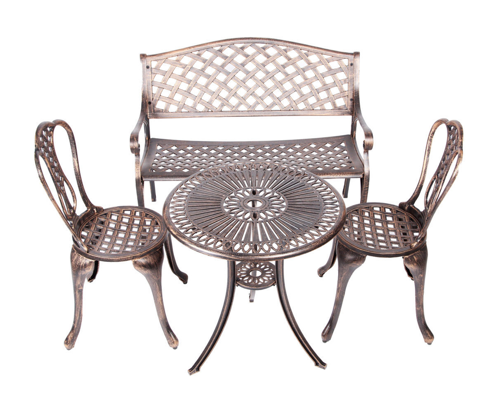 Обеденный набор мебели для кафе РОМАНС + Скамейка ЖАСМИН