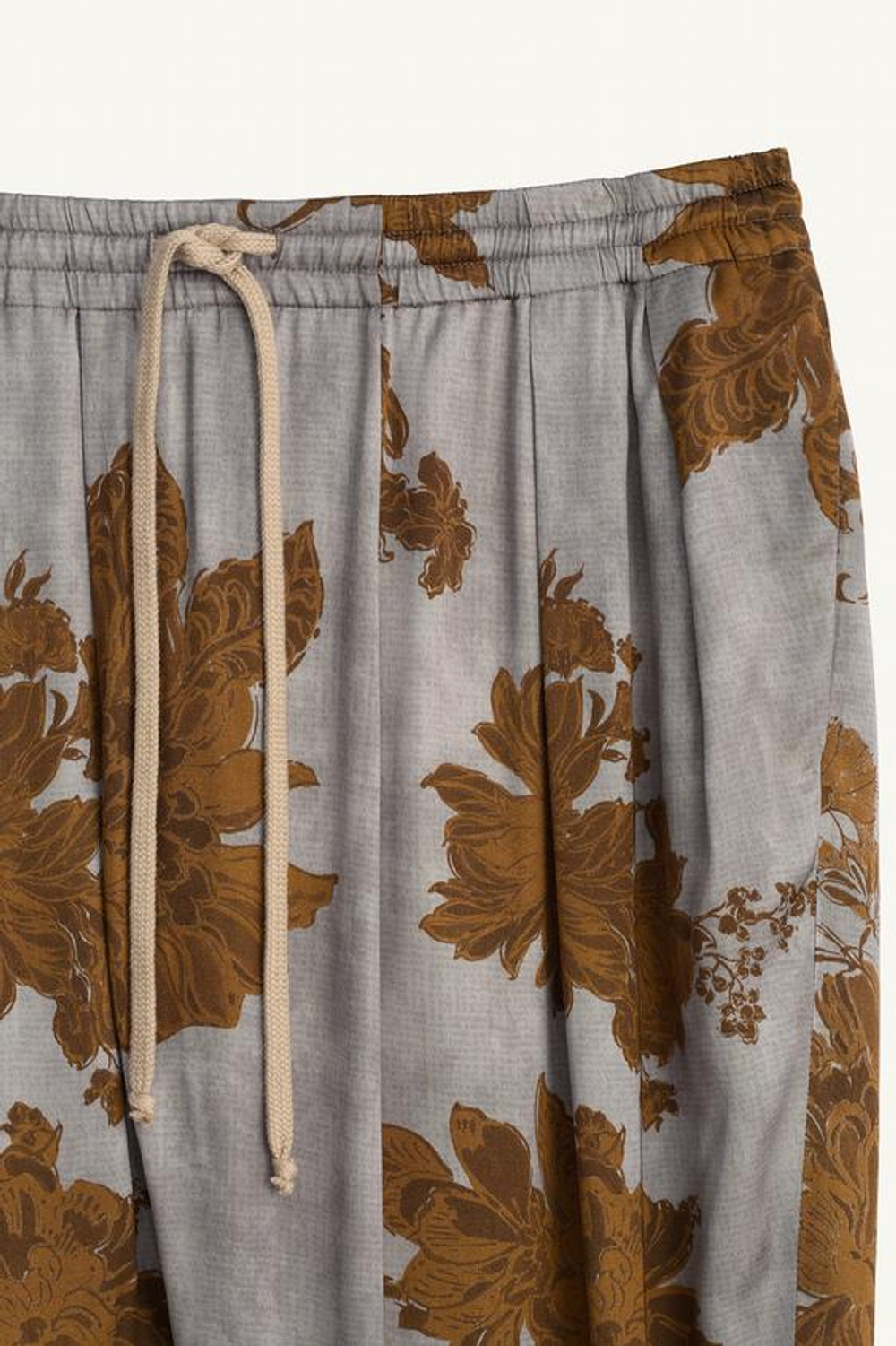 ZARA СТРУЯЩИЕСЯ БРЮКИ С ЦВЕТОЧНЫМ ПРИНТОМ, С ПРИНТОМ