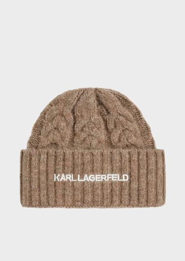 Шапка KARL LAGERFELD K/Essential Cable Knit Beanie