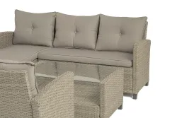 "Атланта" лаунж-зона из искусственного ротанга, цвет соломенный