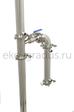 Колонна с узлом отбора по пару