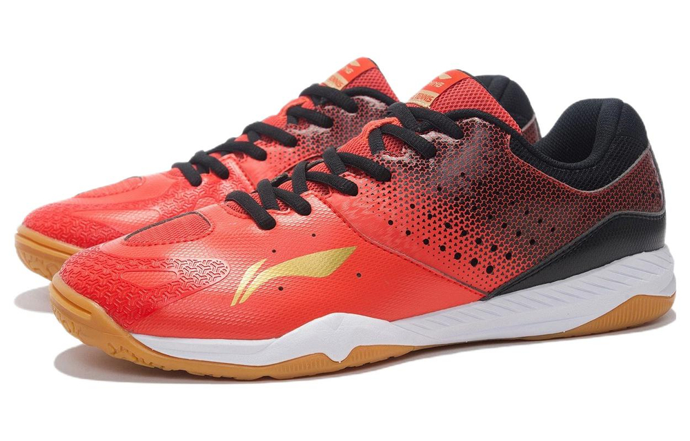 Li Ning Qilin TD Cushioning Slip Resistant Abrasion Resistant Low top Training Shoes Men"s Red