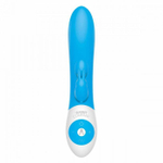 Голубой вибратор The Kissing Rabbit