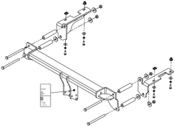 Фаркоп Westfalia 314361600001 для Opel Zafira 05-(паспорт и сертификат в комплекте)(без электрики)