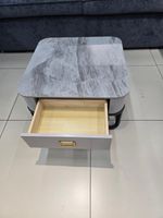 Стол журнальный квадрат малый с тумбой