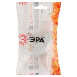 Разветвитель электрический ЭРА SPx-2-W на 2 розетки без заземления 10А белый