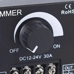 Регулятор яркости для светодиодных лент, диммер 12В /24В 30А Диммер