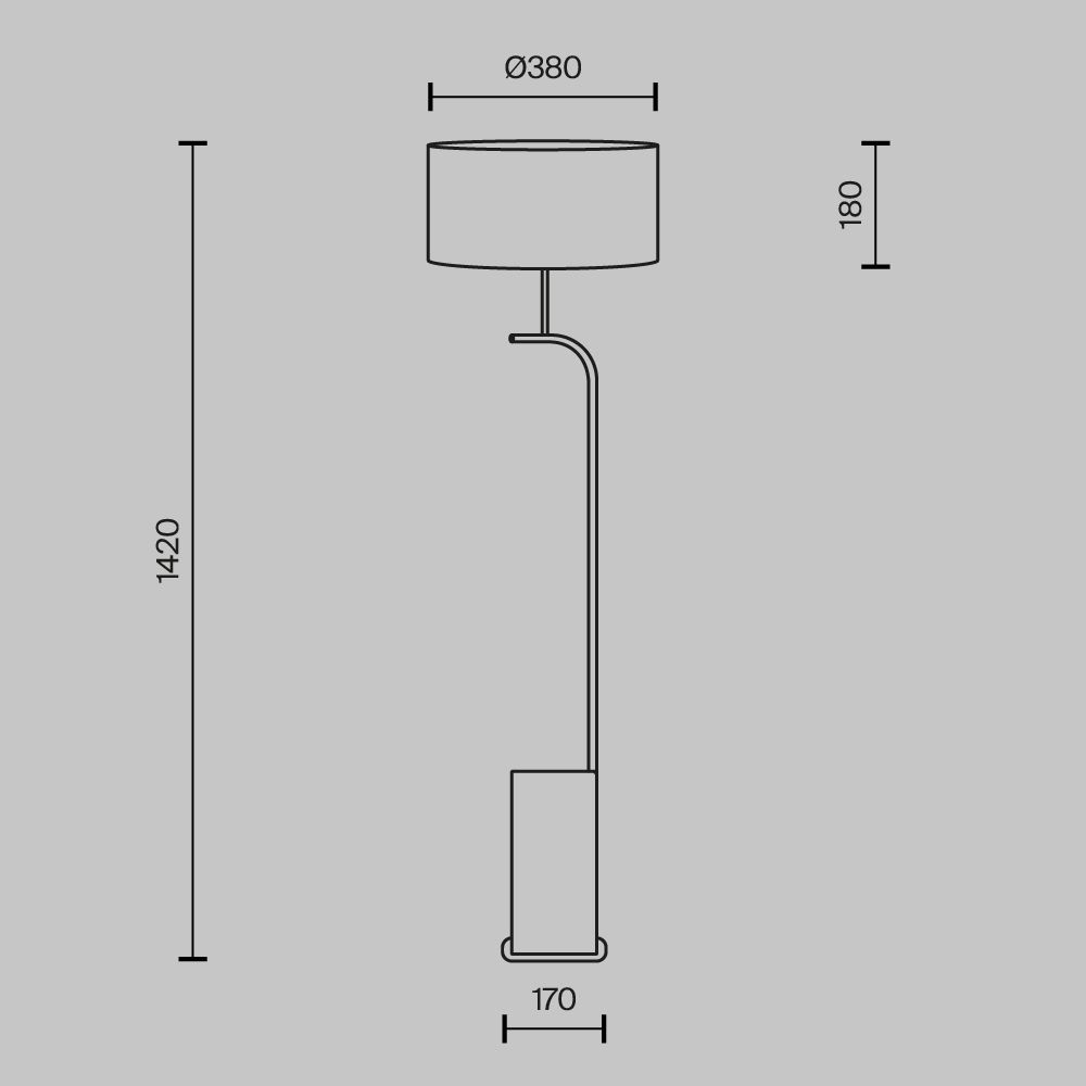 Торшер Maytoni Glamping MOD437FL-03B