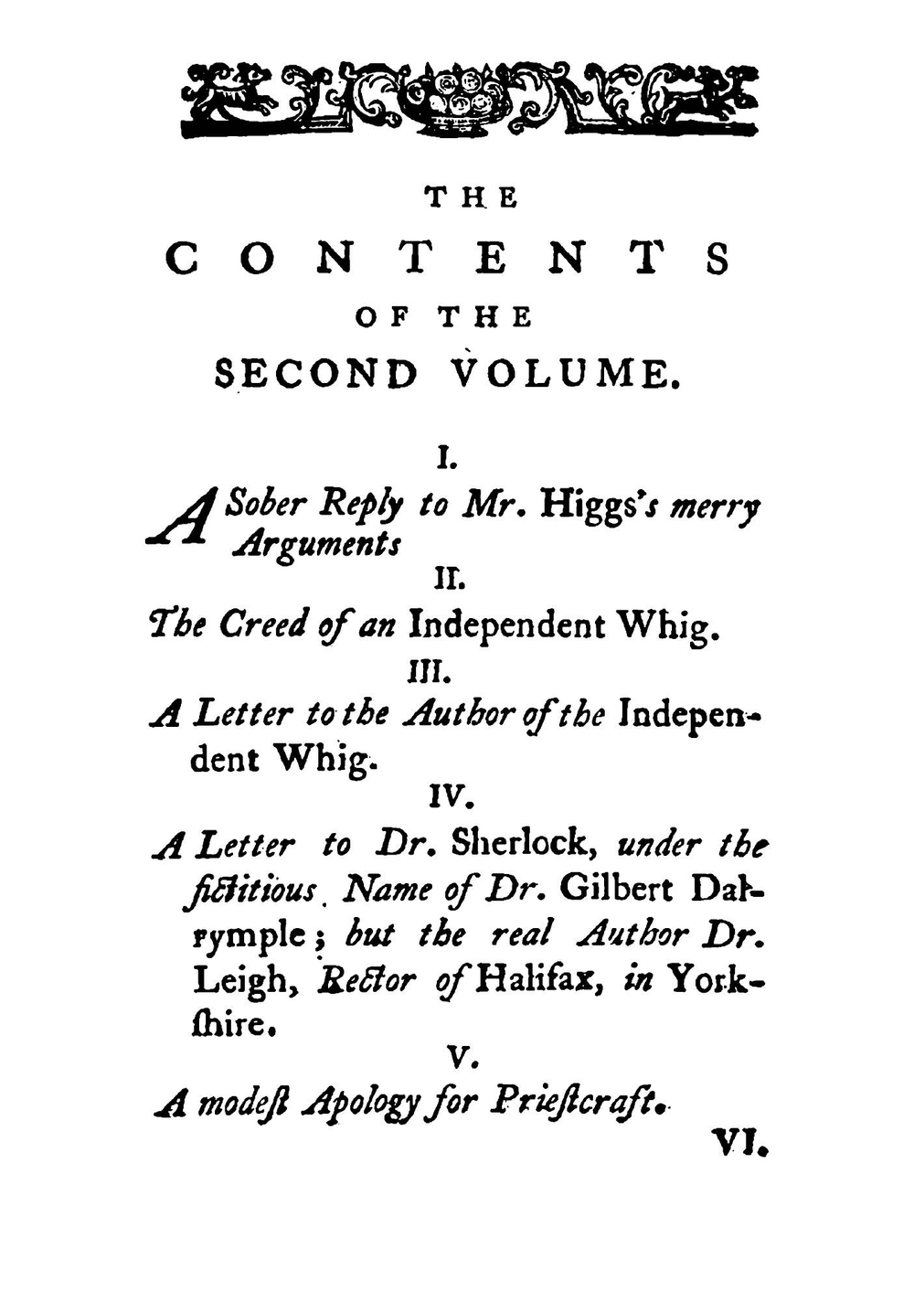 A Cordial for Low Spirits. Being a Collection of Curious Tracts, Volume 2 | Thomas Gordon