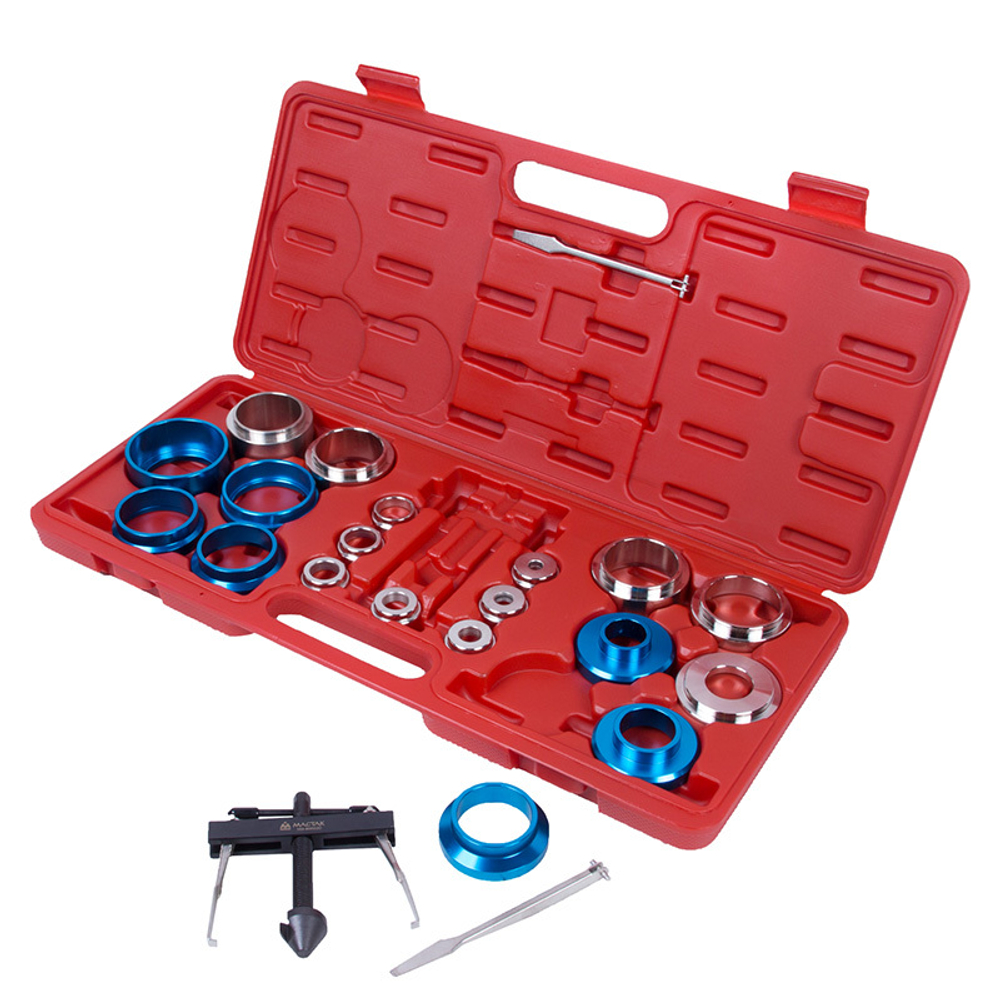 МАСТАК (103-80022C) Набор оправок для монтажа и демонтажа сальников, 27-58 мм, кейс, 22 предмета