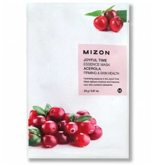 Mizon Маска тканевая с экстрактом граната - Joyful time essence mask pomegranate, 23мл