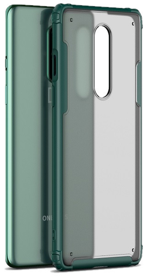 Чехол с зелеными рамками на OnePlus 8, серия Ultra Hybrid от Caseport