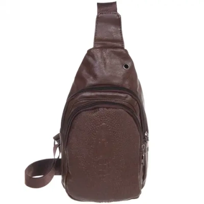 Сумка мужская «Major-crocodile», цвет коричневый, два отделения, 29*17*5,5см