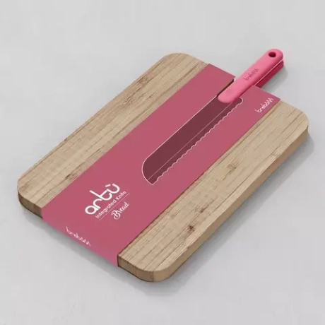 Доска разделочная 43x24x2.4см Trebonn Chopping boards and Knives розовая