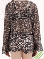 купальник раздельный 3 в 1 с шортами и топ накидка