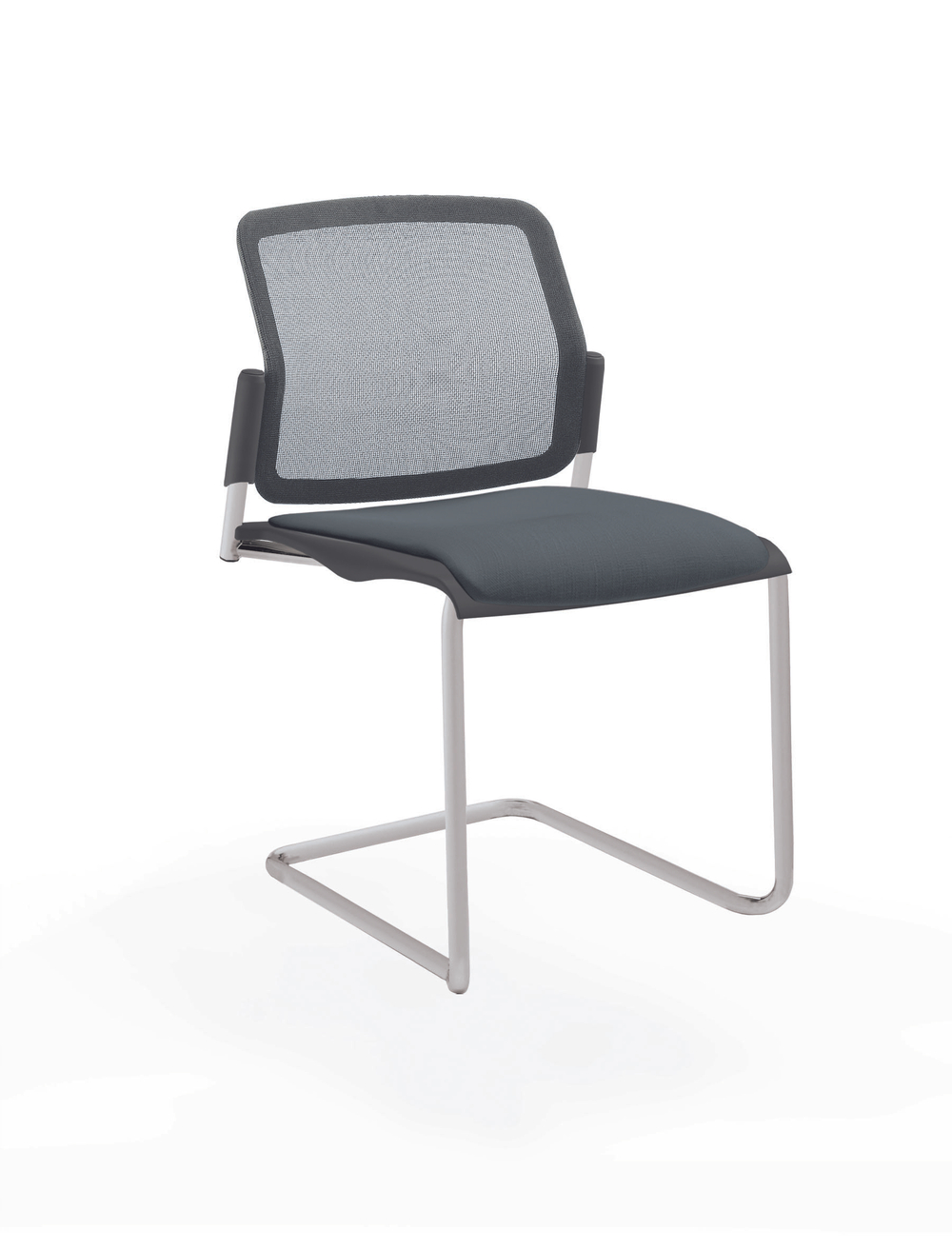 Movie стул на кантилевере со спинкой-сеткой