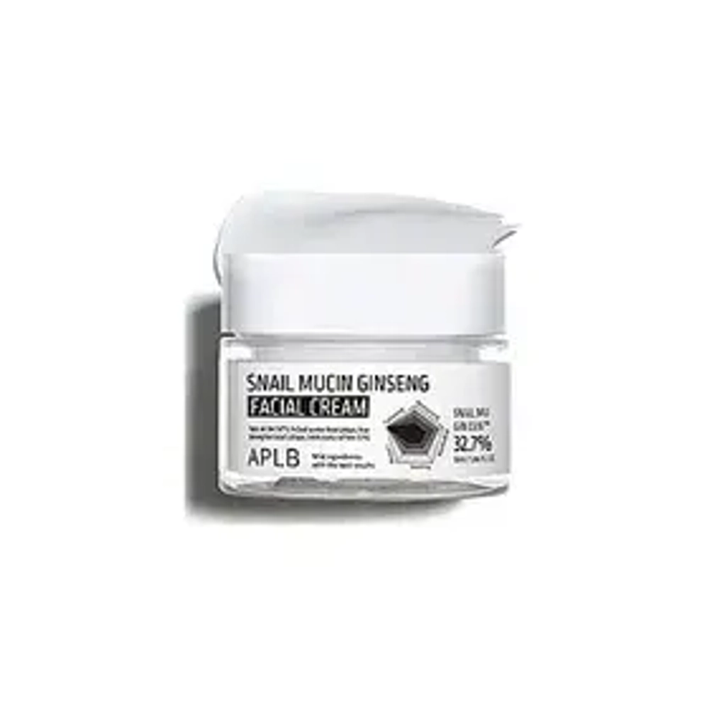 APLB Snail Mucin Ginseng Facial Cream антивозрастной крем для лица с женьшенем и улиткой