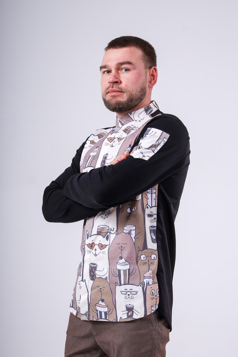 Китель поварской унисекс Cat & Coffee