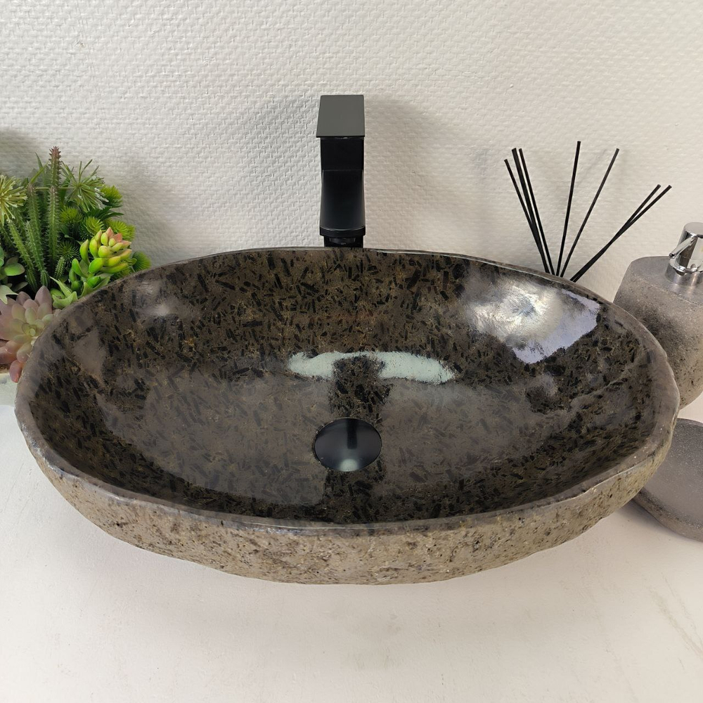 Раковина из речного камня RS-65211 55*37*15 0862