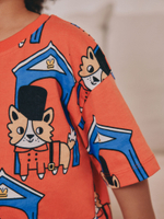 Пижама для мальчика Next AJ4-852, 3 шт., Синий, Бежевый, Красный