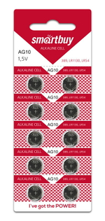 Элемент питания Smartbuy AG10 ВL/10
