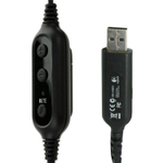 Наушники с микрофоном (гарнитура) LOGITECH PC 960, проводная, компьютерная, 2,4 м, стерео, USB, черная.