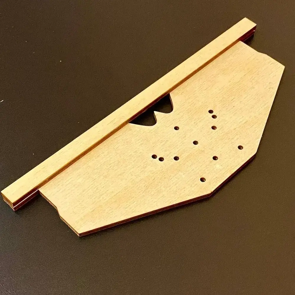 Мебельный шаблон для разметки фасадных петель без рулетки РШП-35Б