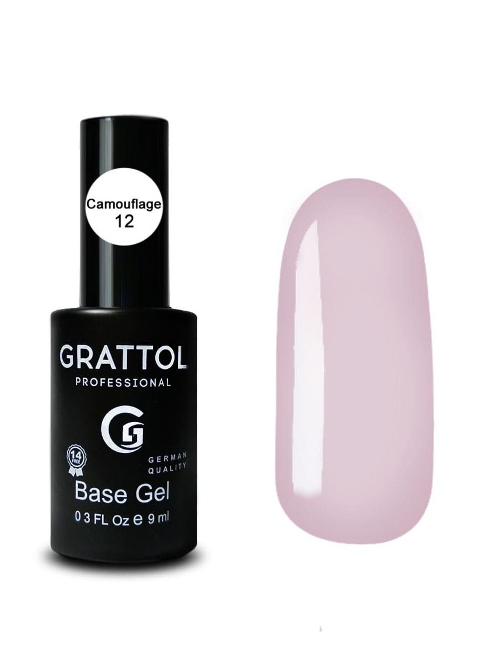 Grattol Base Camouflage - База камуфлирующая 12, 9мл