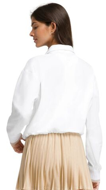 Женская Кофта теннисная Wilson Core Davenport Half Zip - белый