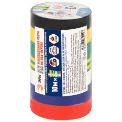 Набор изолент ЭРА SET7-1510 ПВХ 7 шт цветная 15мм х 10м | Изолента