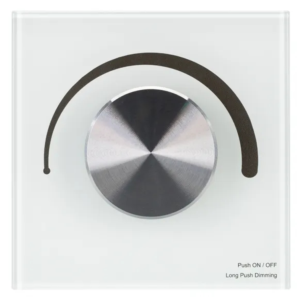 Панель SMART-P90-DIM-G-IN White (230V, Rotary, 2.4G) (Arlight, IP20 Пластик, 5 лет) 028424