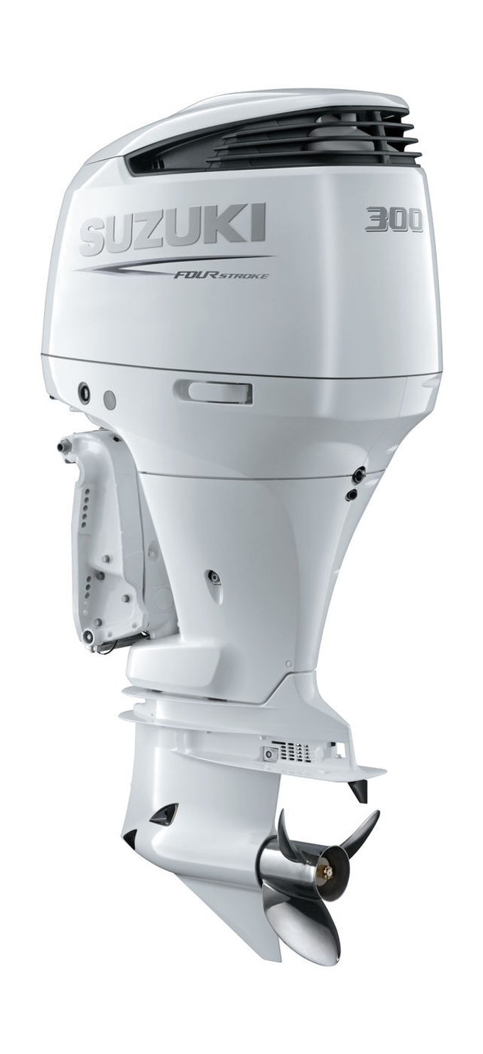 Мотор лодочный Suzuki DF300APX, белый