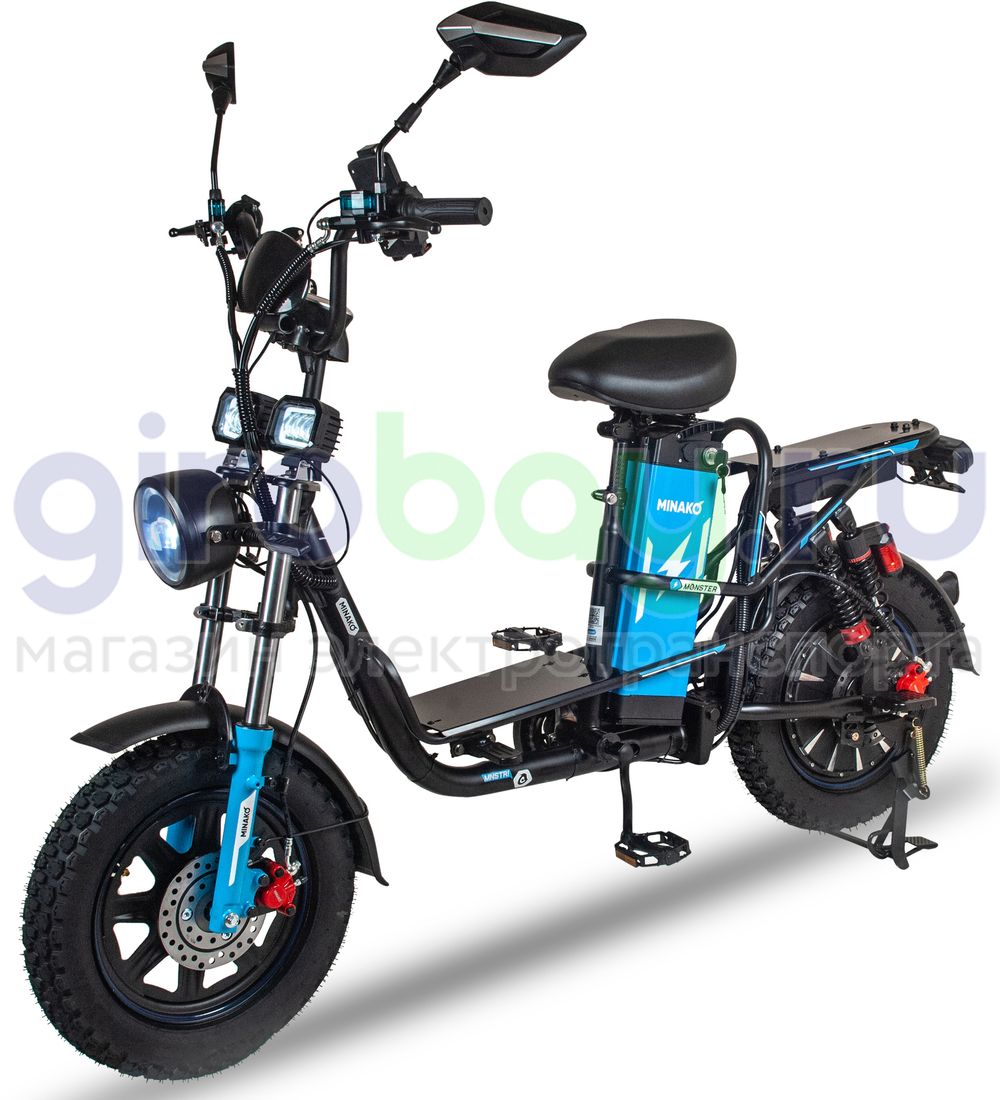 Электровелосипед Minako Monster PRO Black (60V/21Ah) 2025 года Электровелосипед Minako Monster PRO Black (60V/21Ah) 2025 года фото №1