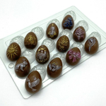 Форма пластиковая для конфет Яйца ассорти МИНИ (12 ячеек)