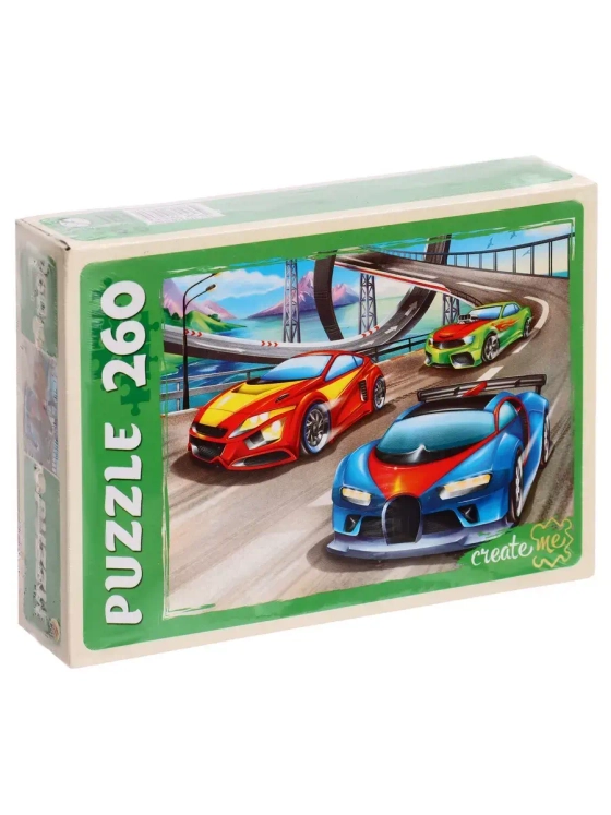 Пазл для детей 6 7 8 лет Гонки 260 элементов