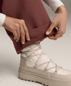 OYSHO Брюки с высокой посадкой в ​​рубчик, обитые мягким модалом, красное дерево