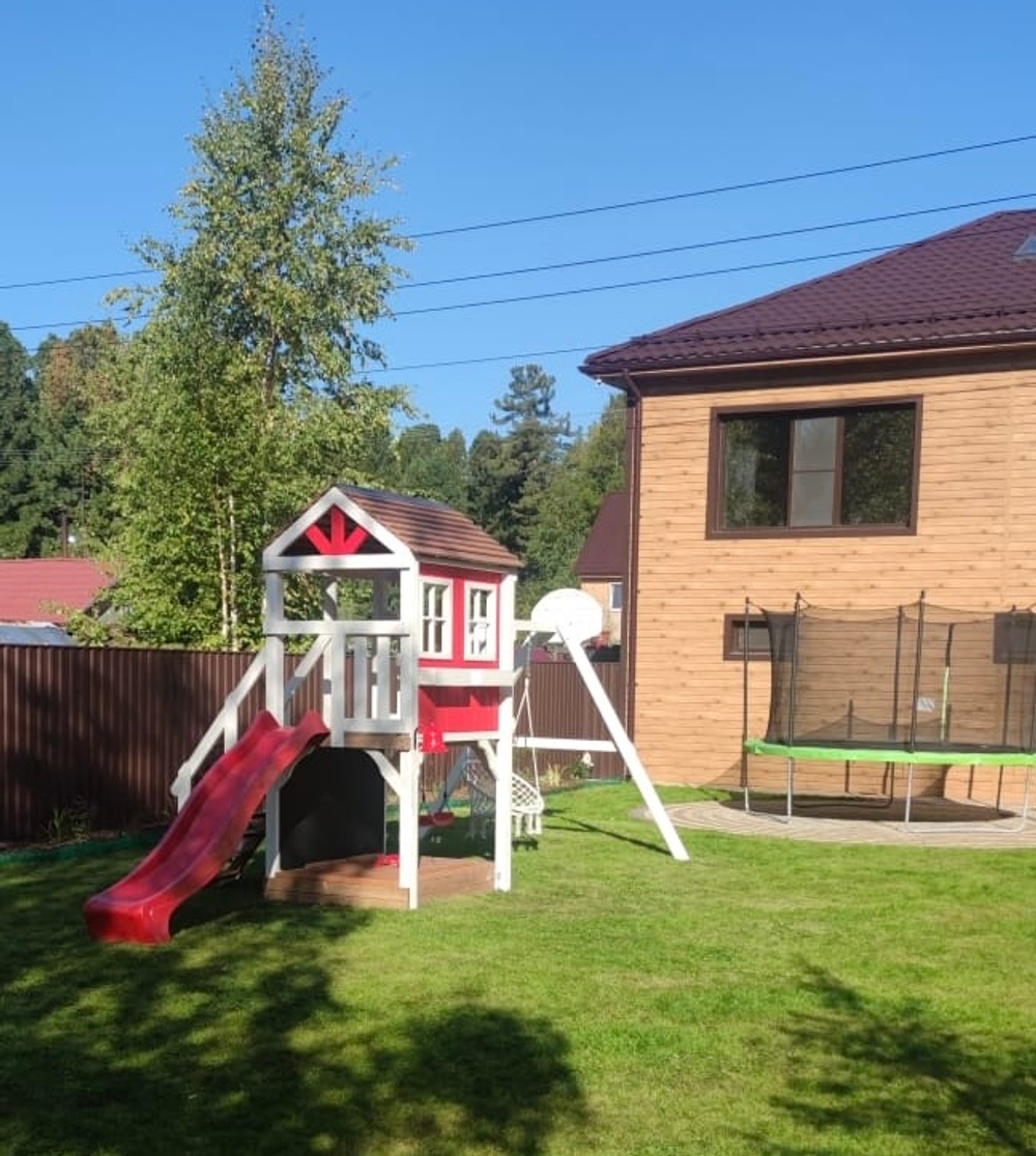 Детский домик с качелями "Прованс"