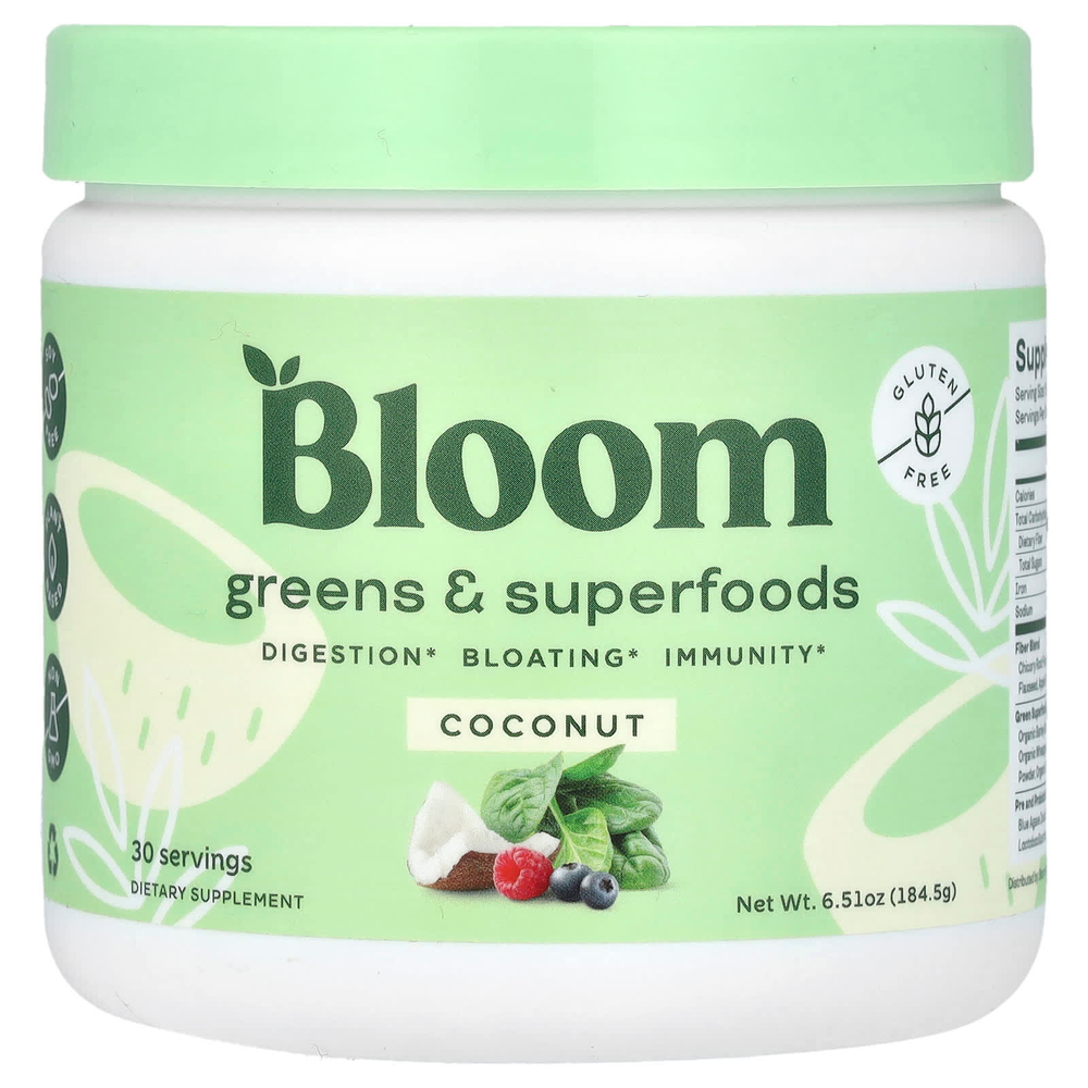 Bloom, Greens & Superfoods, кокос, 184,5 г (6,51 унции)