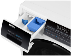 Стиральная машина с сушкой Haier HWD80-BP14959A, белый/черный. Товар уцененный