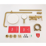 Душевая система Raglo R20.24.03, сатин золотой