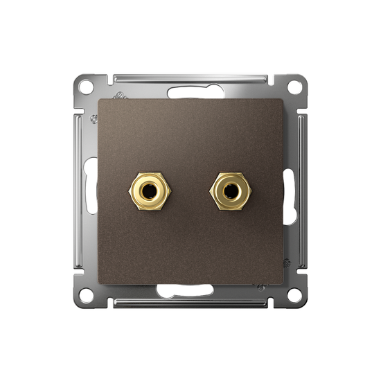 Розетка аудио 2-м AtlasDesign мокко SE ATN000687