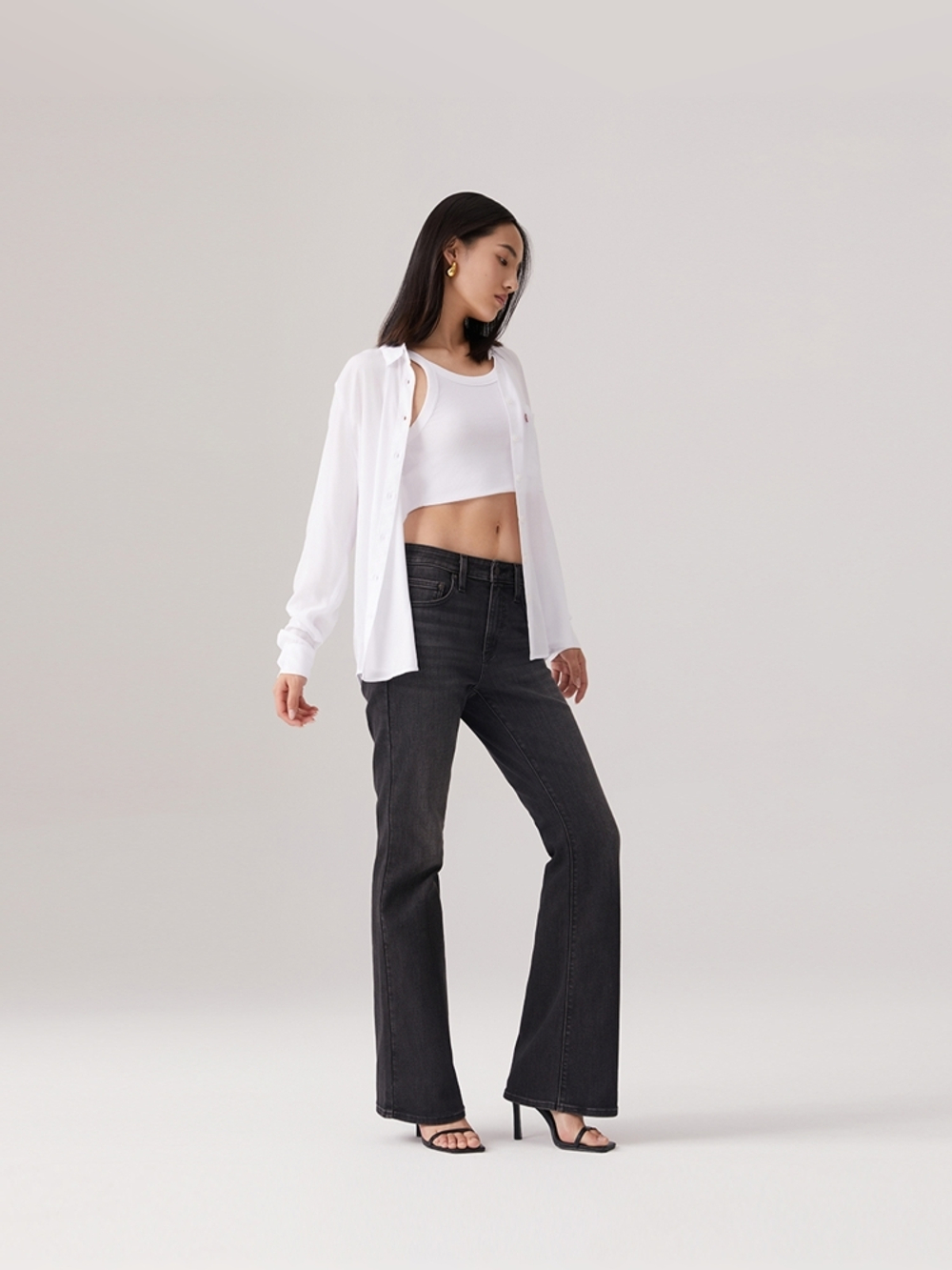 Женские джинсы клеш с завышенной талией Levi's 726 Flare A3410-0112