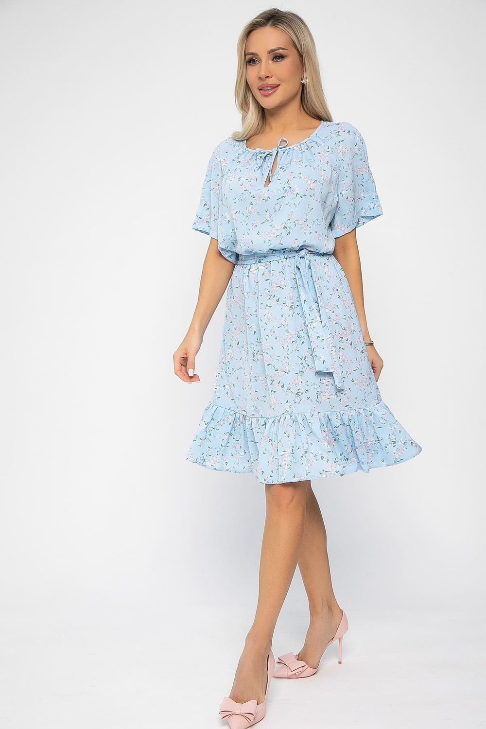 Платье Алания НЬЮ (голубое) П13625-10М LT Collection