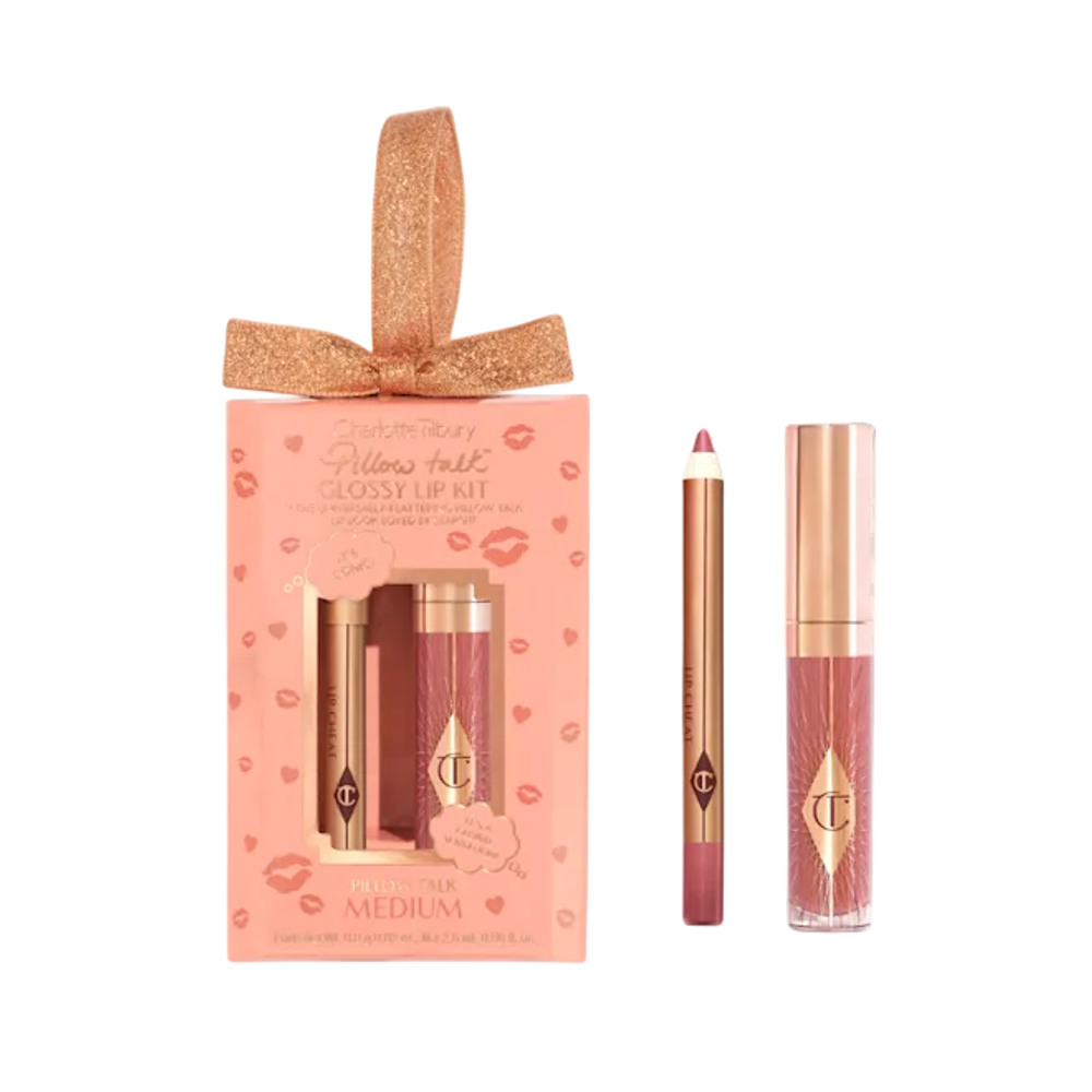CHARLOTTE TILBURY Набор для макияжа губ Glossy Lip Kit (Pillow Talk Medium)