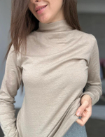 Шелковый лонг со стойкой