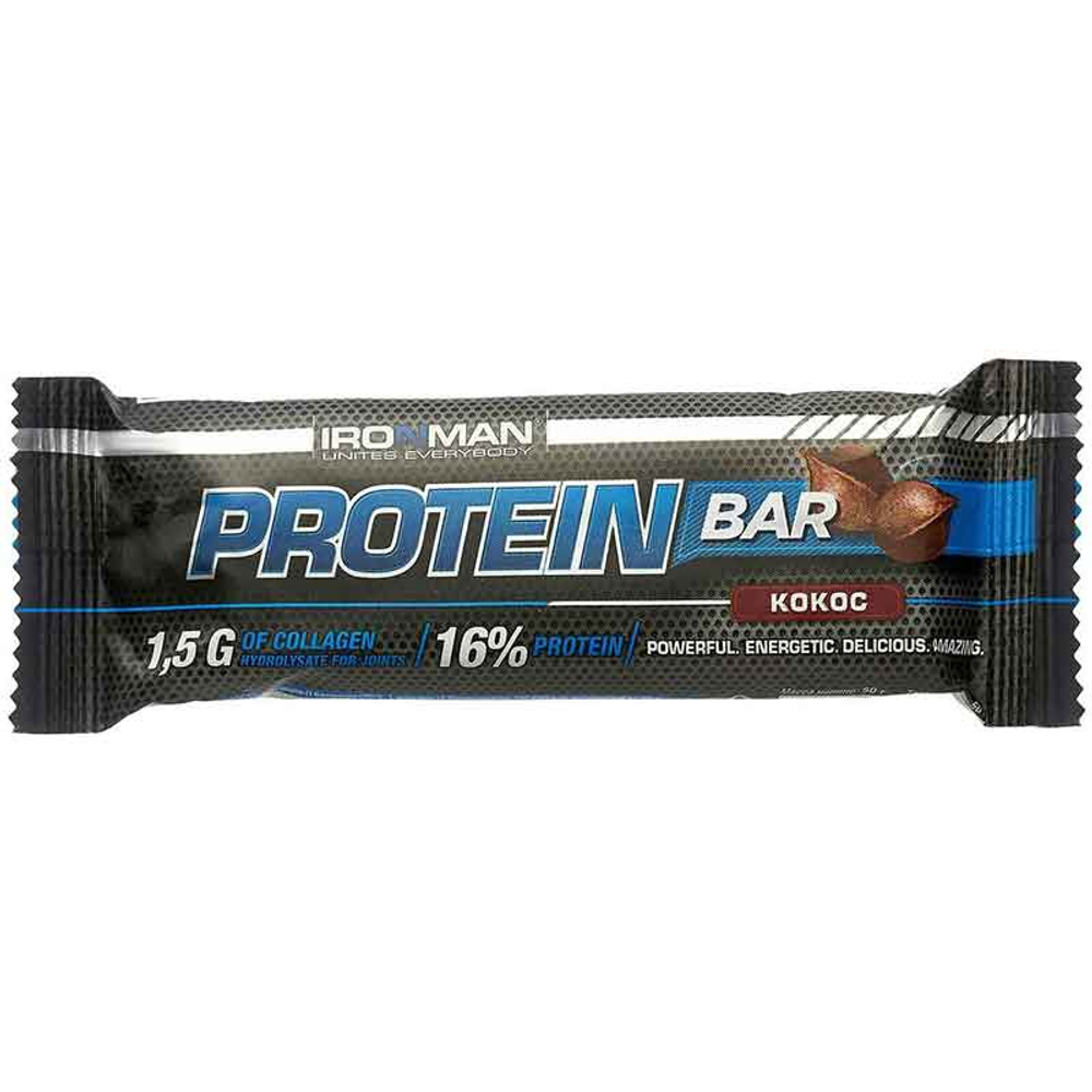 IronMan Protein Bar с коллагеном без сахара (50 гр.)