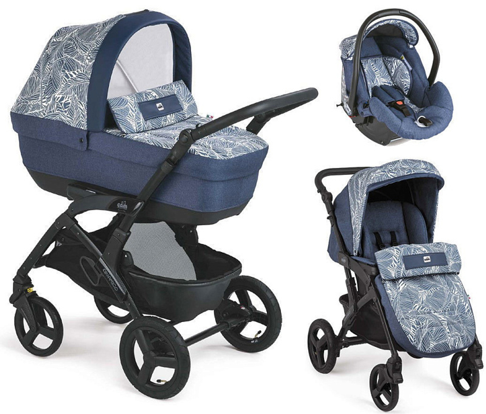 Детская коляска 3 в 1 CAM Dinamico UP Smart 982 зелёный