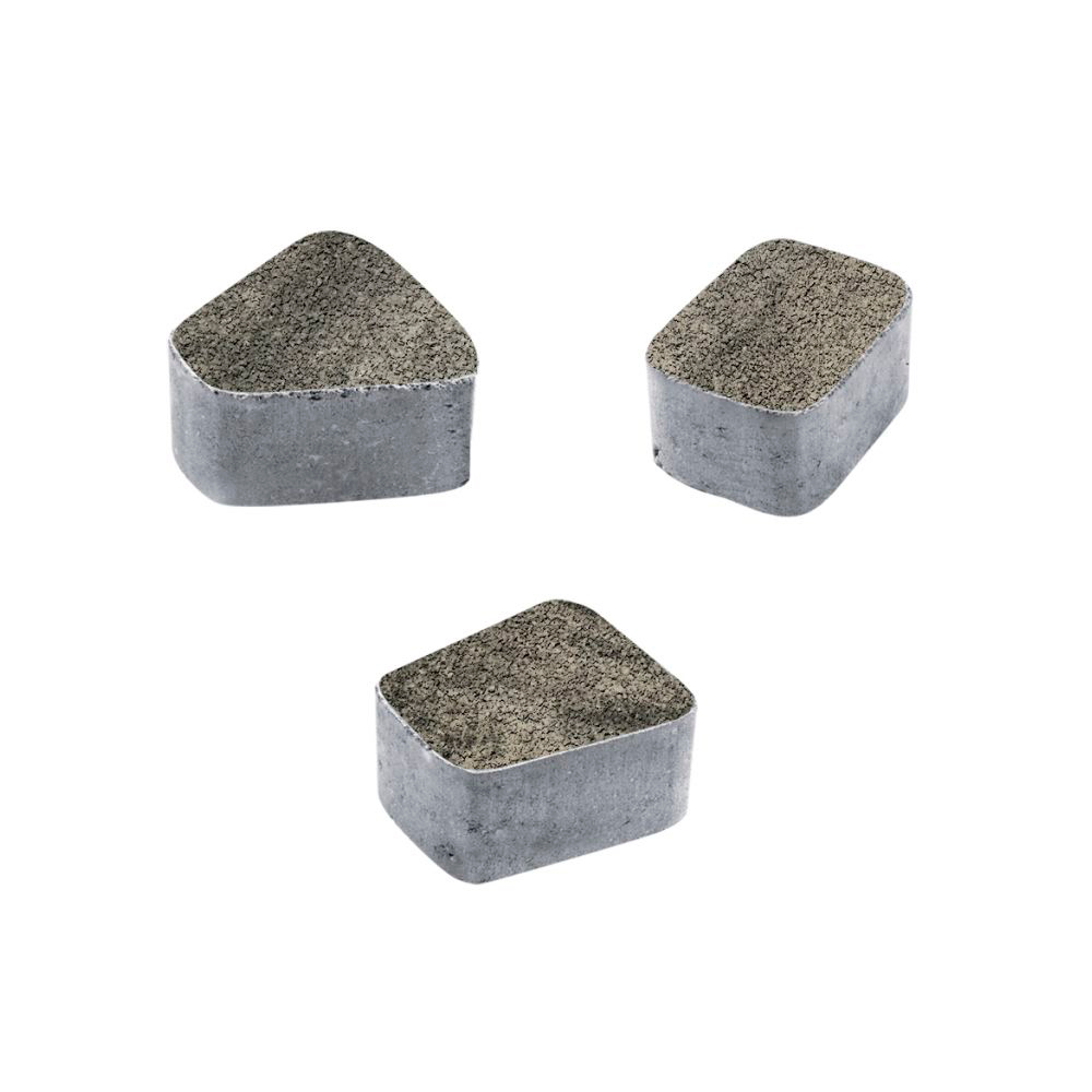 ТРОТУАРНАЯ ПЛИТКА КЛАССИКО - Б.2.КО.6 ЛИСТОПАД ГЛАДКИЙ АНТРАЦИТ, КОМПЛЕКТ ИЗ 3 ВИДОВ ПЛИТ