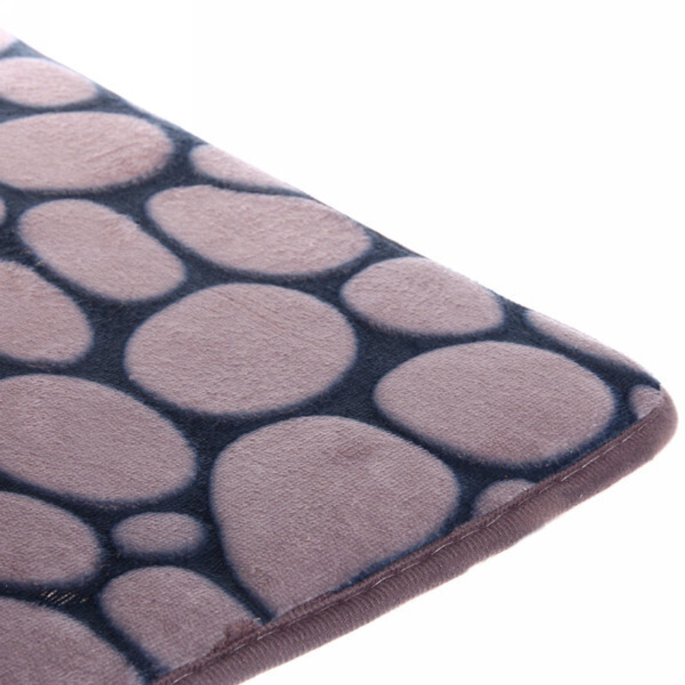 Коврик для ванной 40*60"Галька» серый