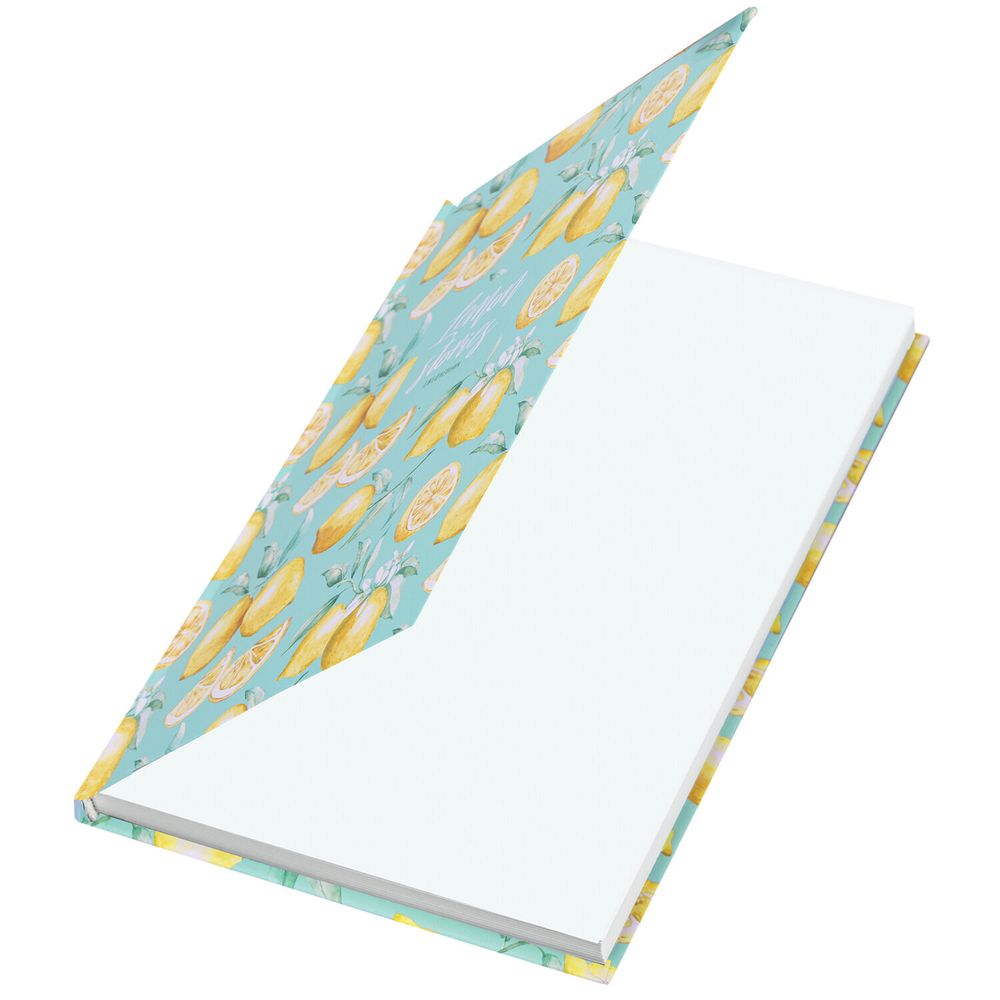 Ежедневник недатированный А5 (145х215 мм) ламинированная обложка 128 л. STAFF "Lemon Stories" (113529)